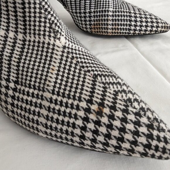 Jeffrey Campbell Coma W11 Neoprene Houndstooth Block Heel boots - Picture 6 of 8